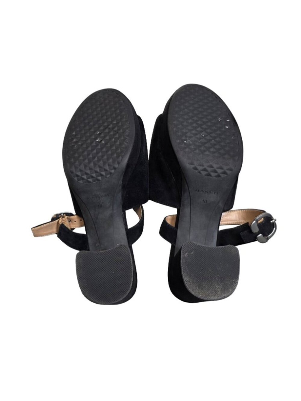 Women's - Aerosoles Cosmic Suede Heeled Sandals, Size 10 - Picture 7 of 9